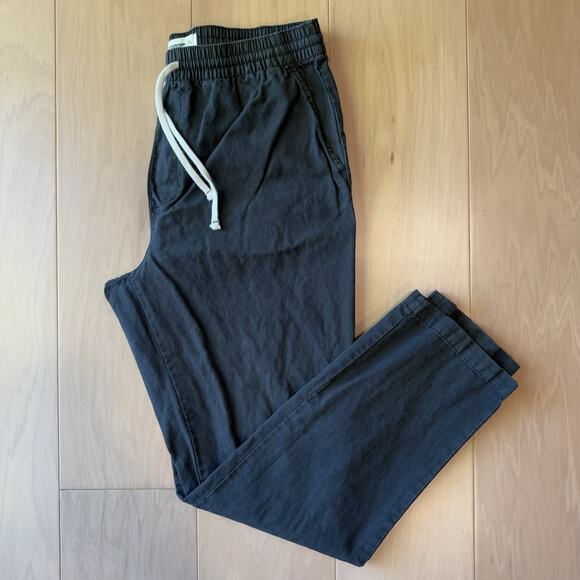 Wellen Pants Large Dark Gray Minimalist Chino Jogger New York Streetawear - Picture 2 of 9